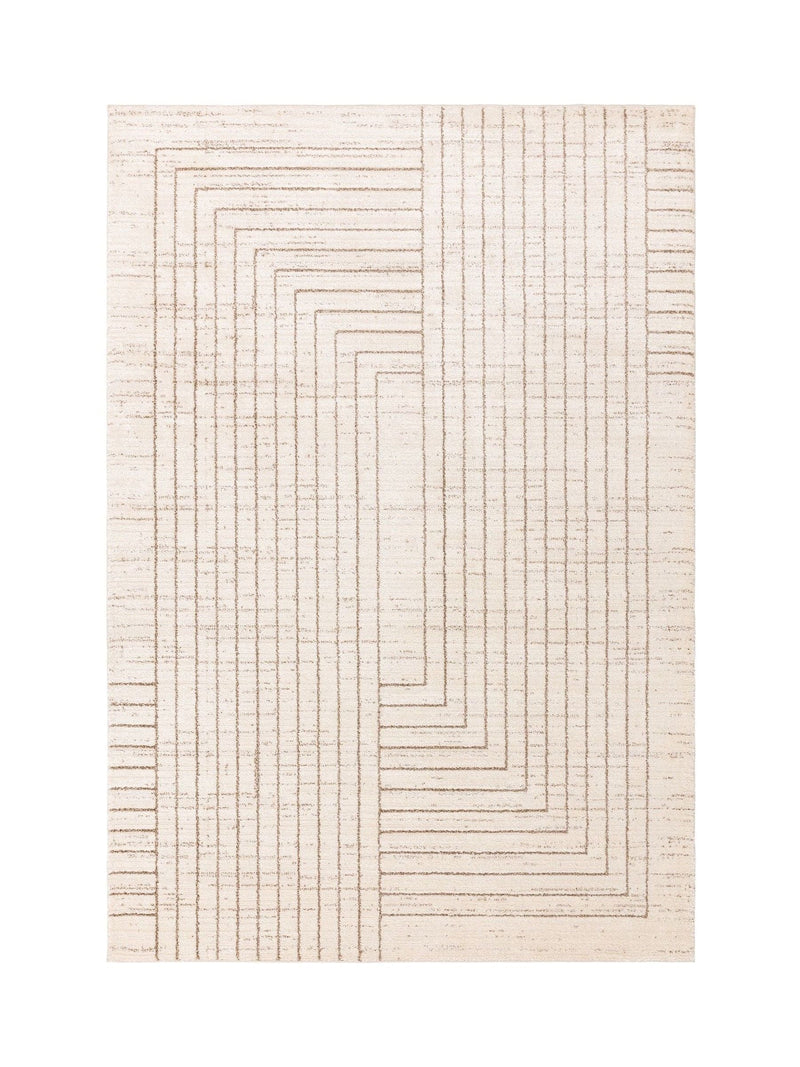 The Rug Edit cream Oslo Angles rug (British brand)