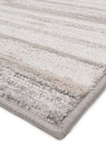 The Rug Edit grey Ritz Grid rug 100% polyester, imported from the UK