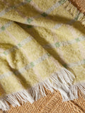 MADE.COM yellow Cale check brushed throw, UK version