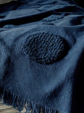 MADE.COM Navy Emil Abstract Tufted Throw 180x130cm, UK version