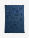 MADE.COM Navy Emil Abstract Tufted Throw 180x130cm, UK version