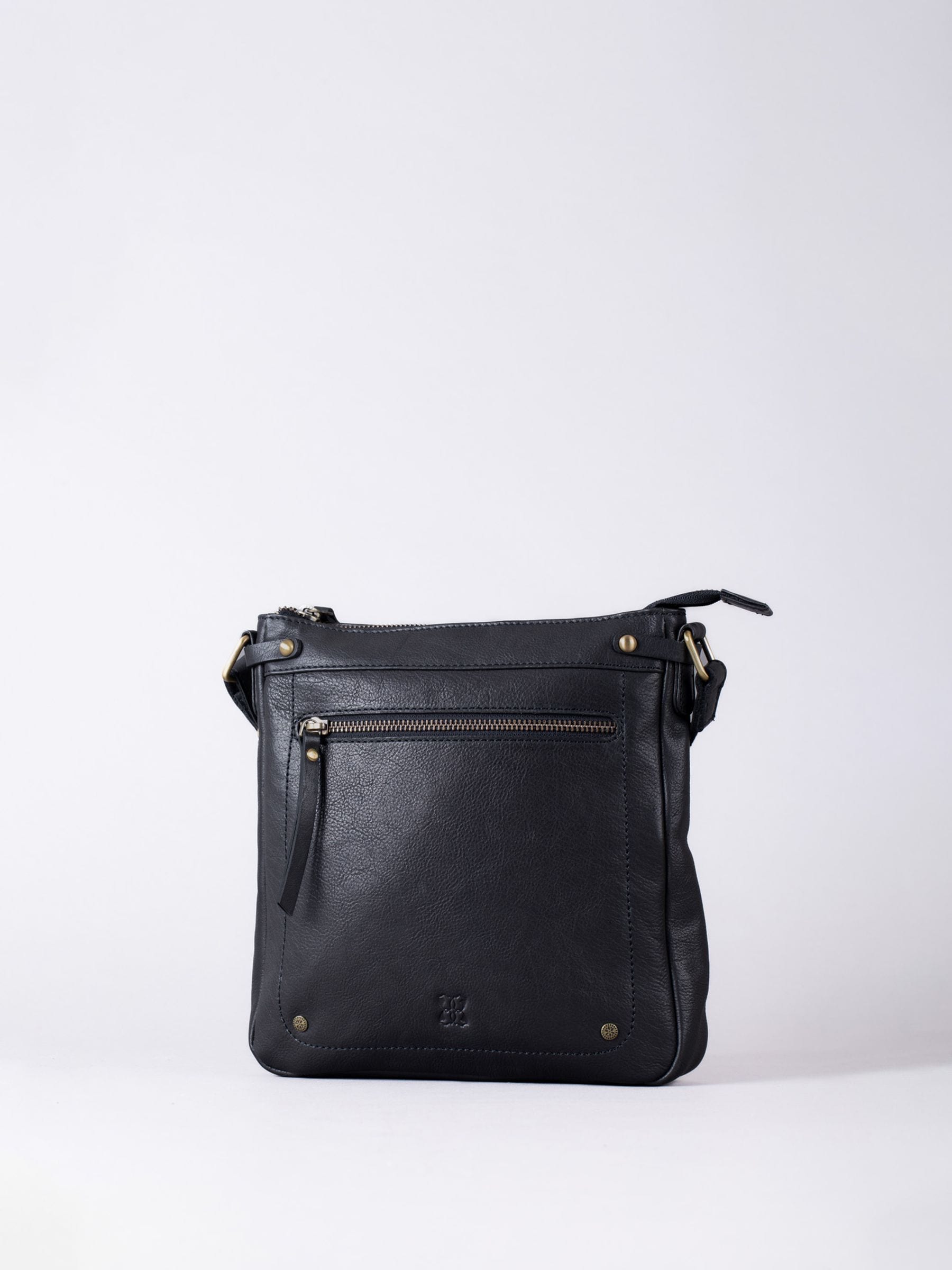 Lakeland Leather Black Harstone Cross Body Bag