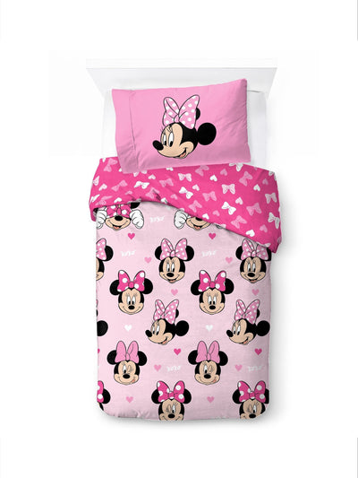 Disney Rosa Minnie Mus Hjerter & Kjærlighet Dynetrekk og putevar