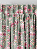 Cath Kidston Sage Green Friendship Gardens made to measure curtains, imported from the UK