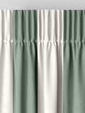 Cath Kidston sage green Canopy Stripe made-to-measure curtains, imported from the UK