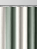 Cath Kidston sage green Canopy Stripe made-to-measure curtains, imported from the UK
