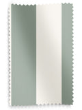 Cath Kidston sage green Canopy Stripe made-to-measure curtains, imported from the UK