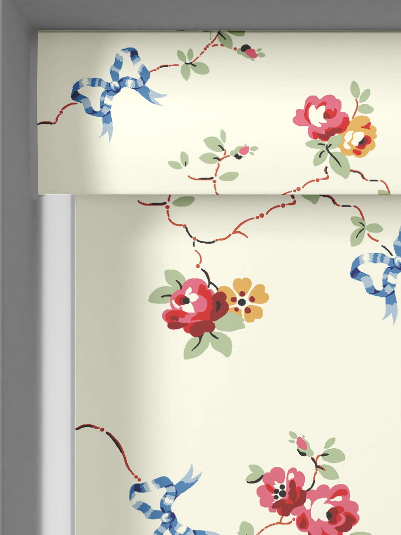 Cath Kidston cream rose and bows roller blind - British product