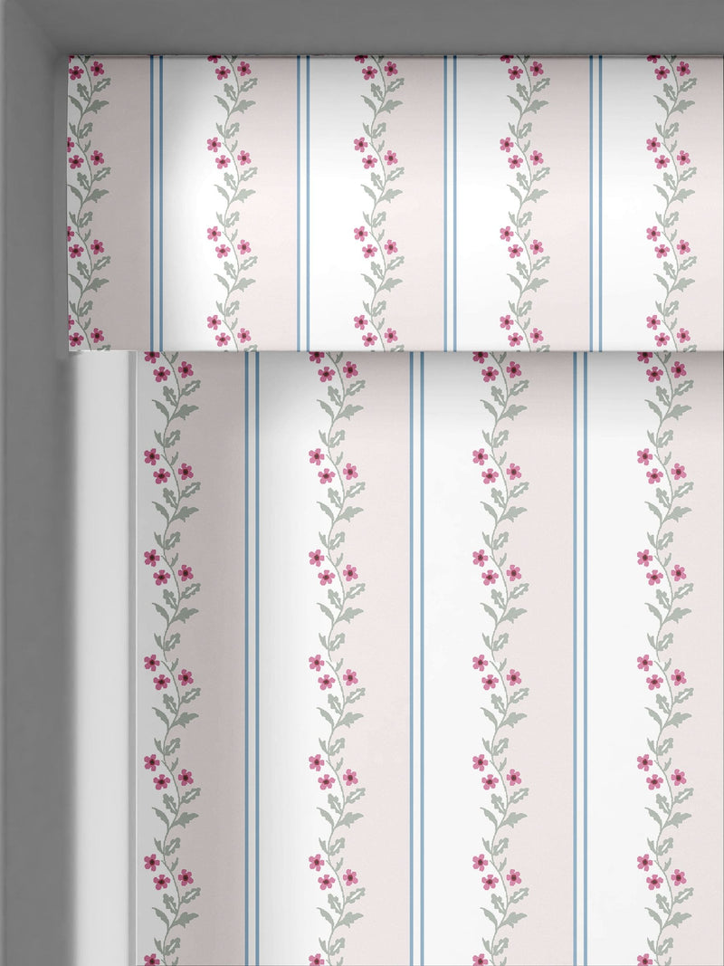 Cath Kidston cream ticking vine roller blind made to measure (British brand)