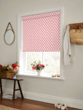 Cath Kidston pink button spot made to measure roller blind, UK version