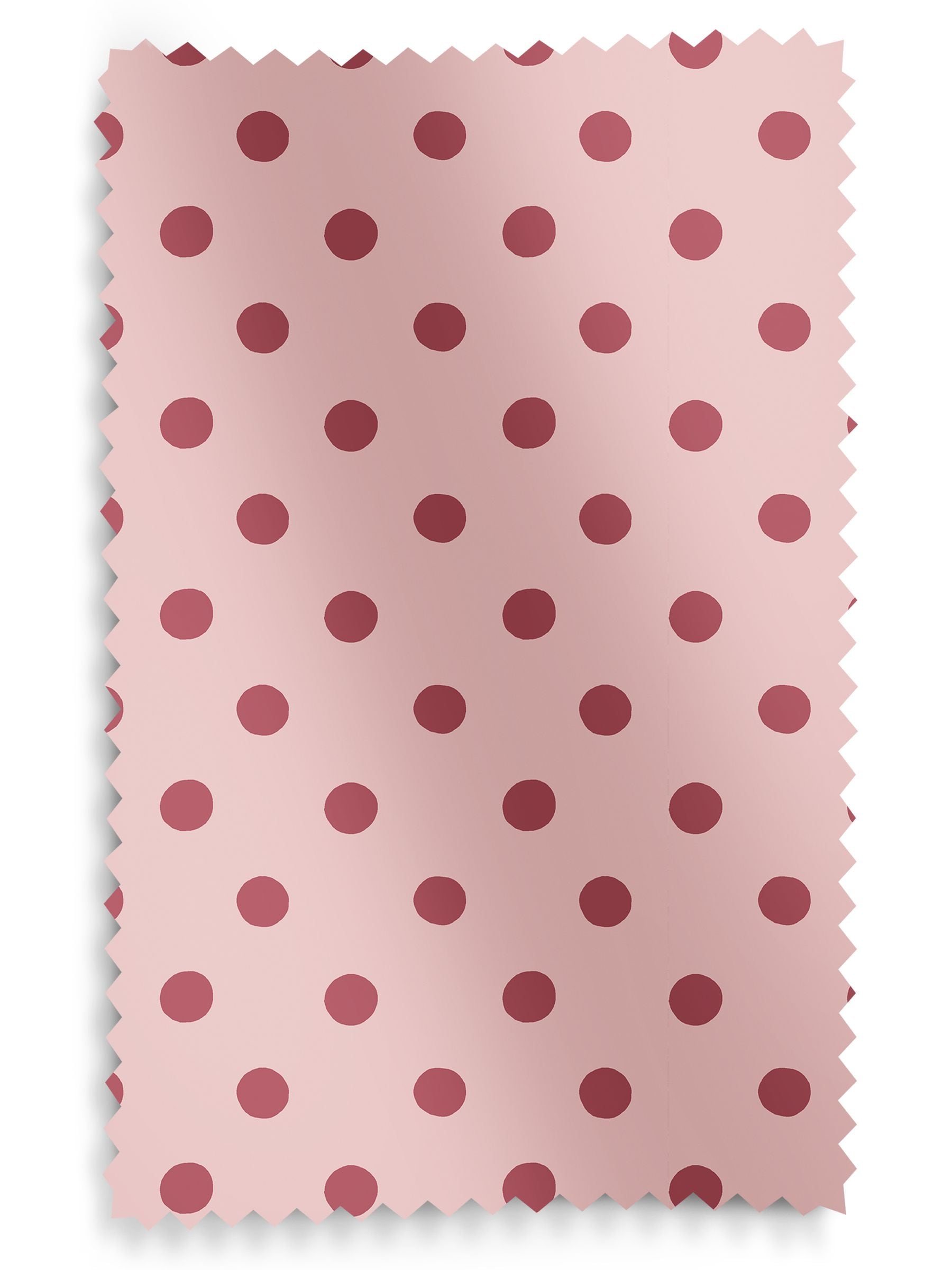 Cath Kidston pink button spot made to measure roller blind, UK version
