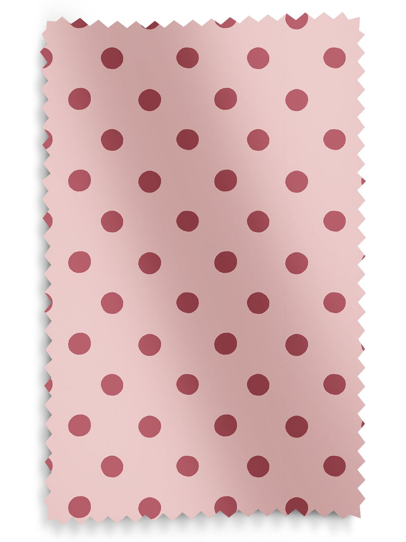 Cath Kidston pink button spot made to measure roller blind, UK version