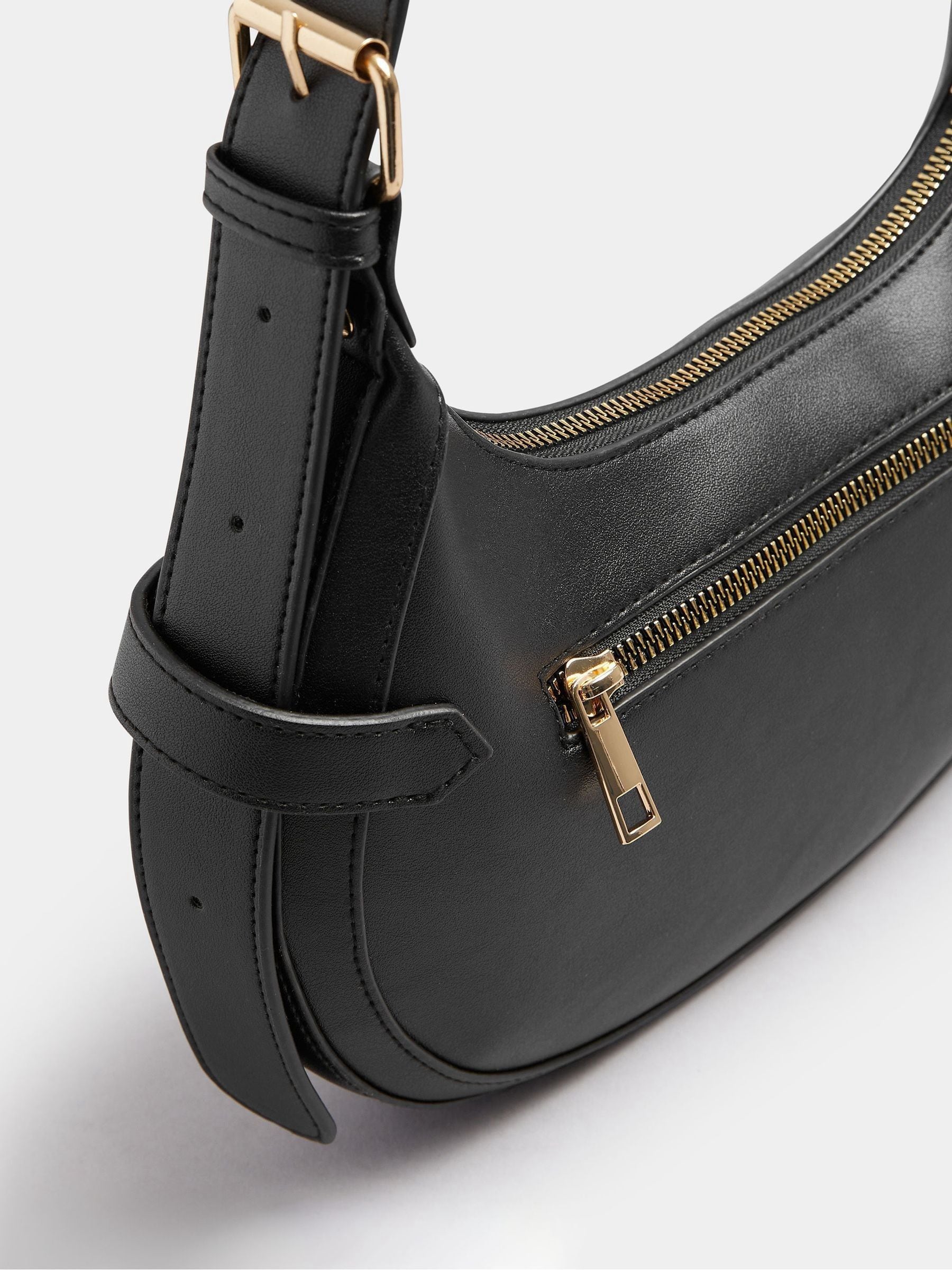 Yours black buckle shoulder bag - British product