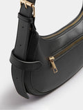 Yours black buckle shoulder bag - British product