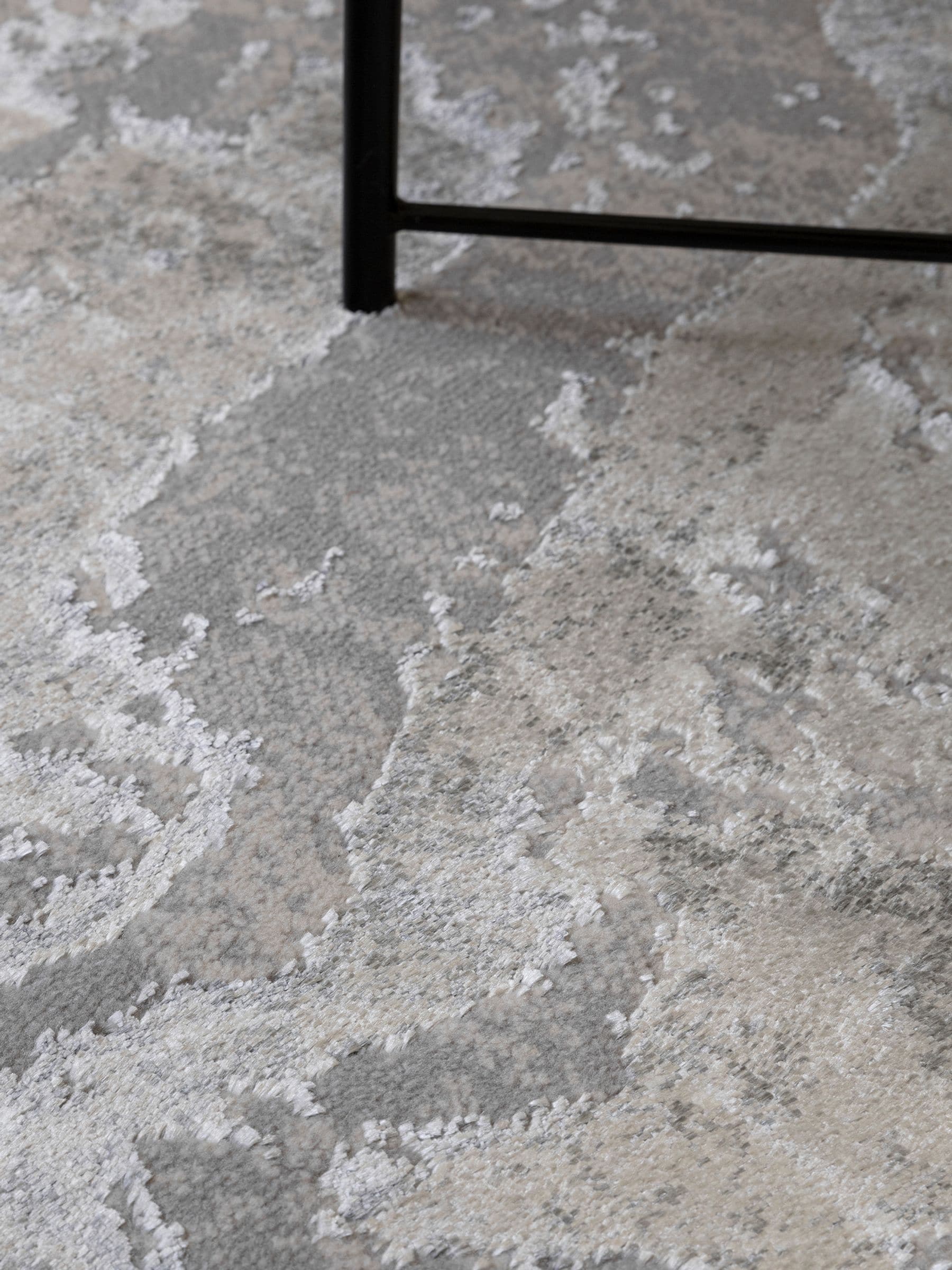 The Rug Edit grey Ritz marble rug, UK version