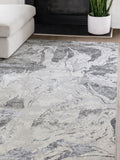 The Rug Edit grey Ritz marble rug, UK version