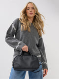 Yours cross-body bag black faux leather, imported from the UK