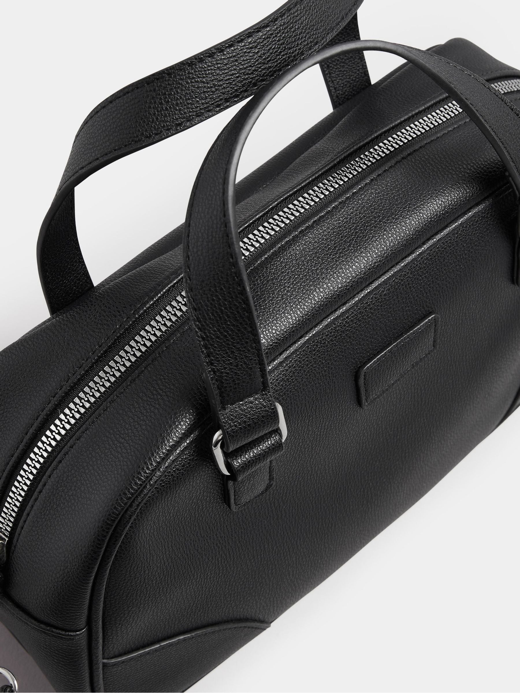 Yours cross-body bag black faux leather, imported from the UK