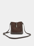 Yours Curve brown faux suede cross body bag (British brand)