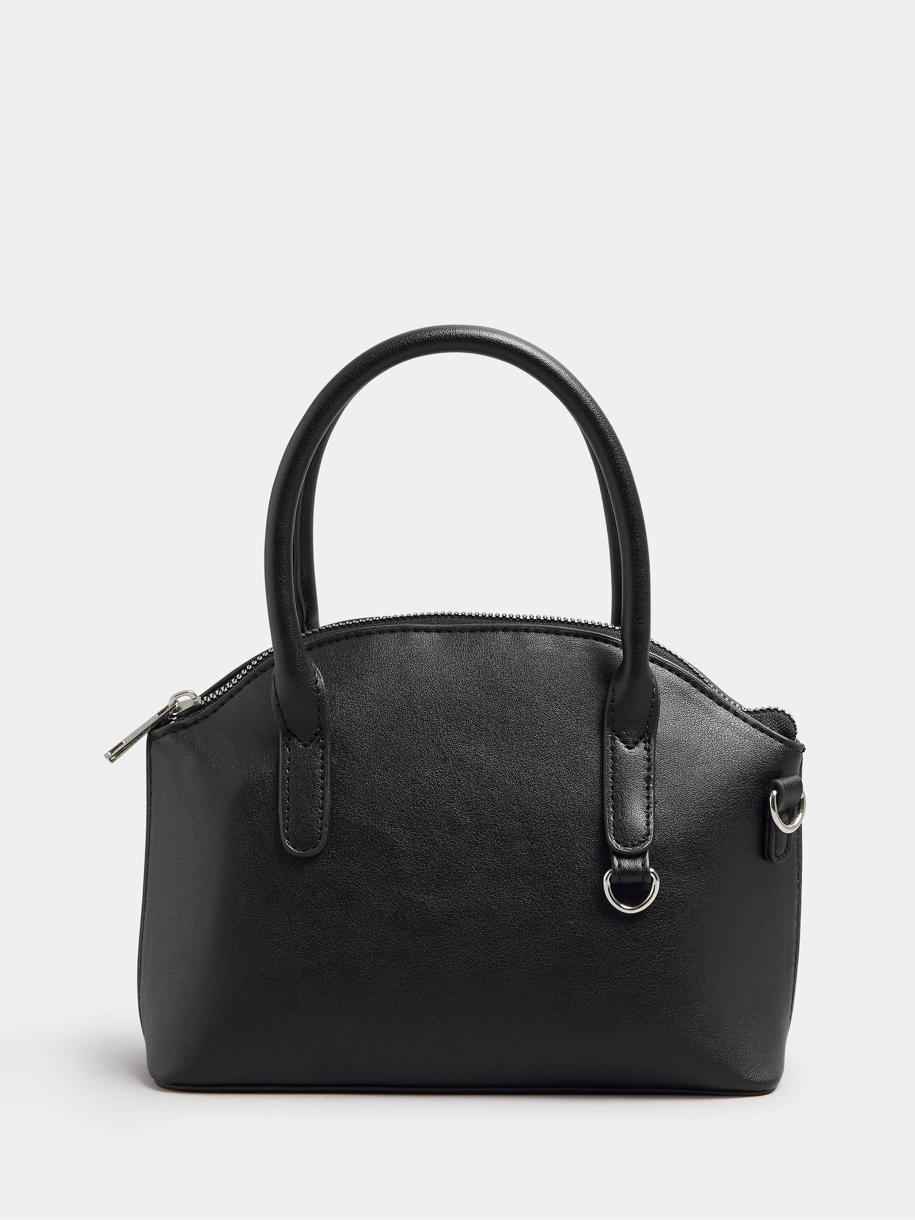 Yours Curve black contrast strap cross body bag (British brand)