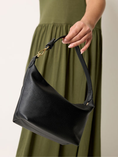 Next Yours Curve Black Button Strap Tote Bag- Buy online at McGrocer