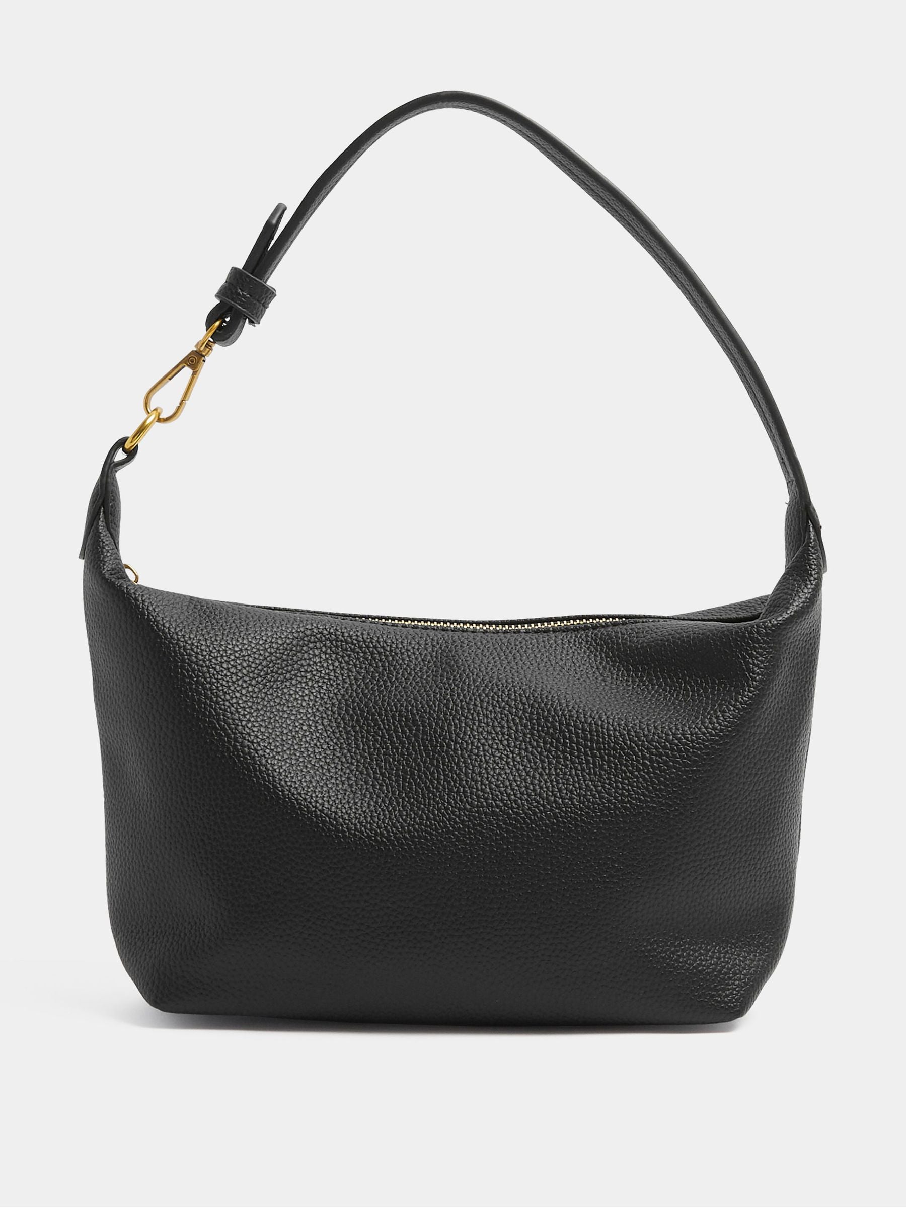 Yours Curve black button strap tote bag, UK version