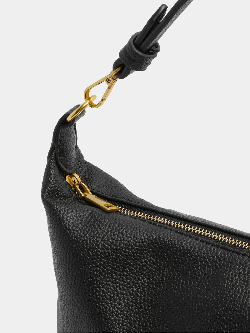 Yours Curve black button strap tote bag, UK version