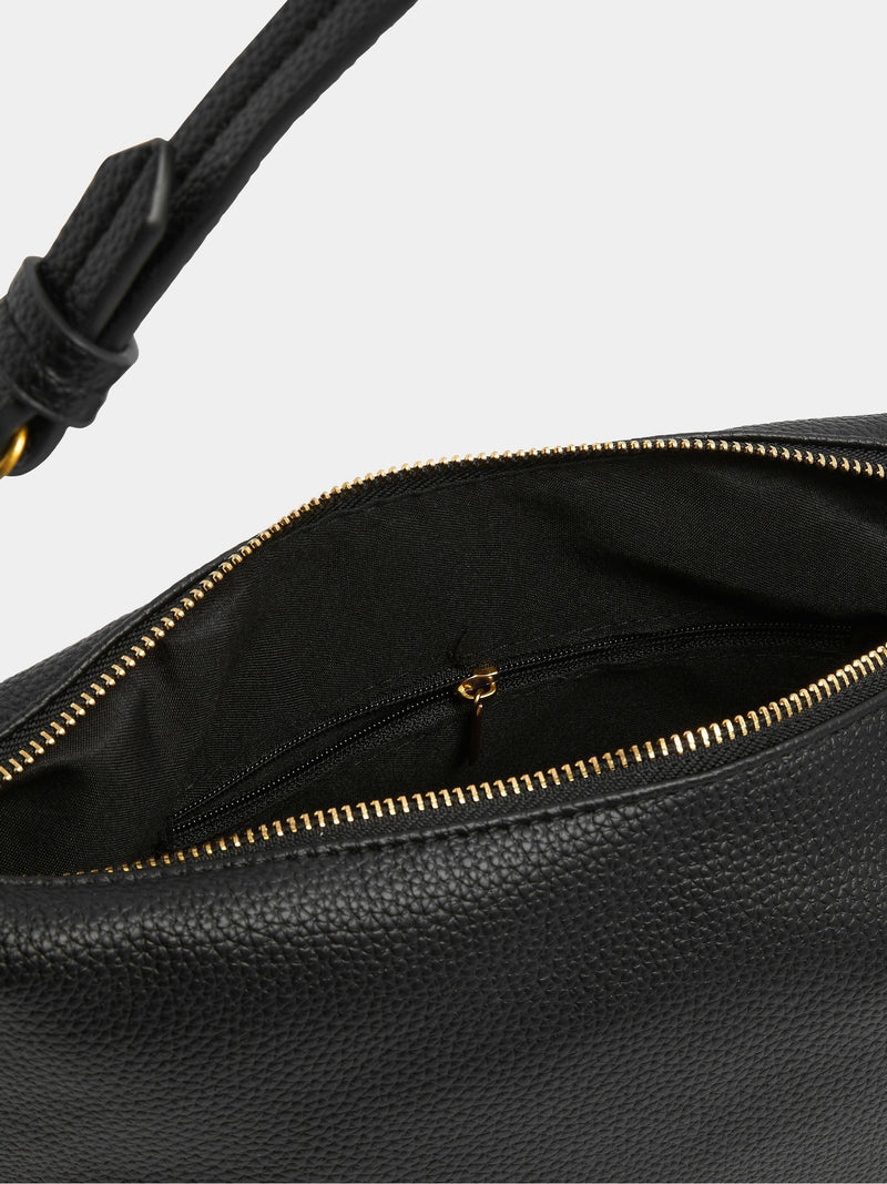 Yours Curve black button strap tote bag, UK version