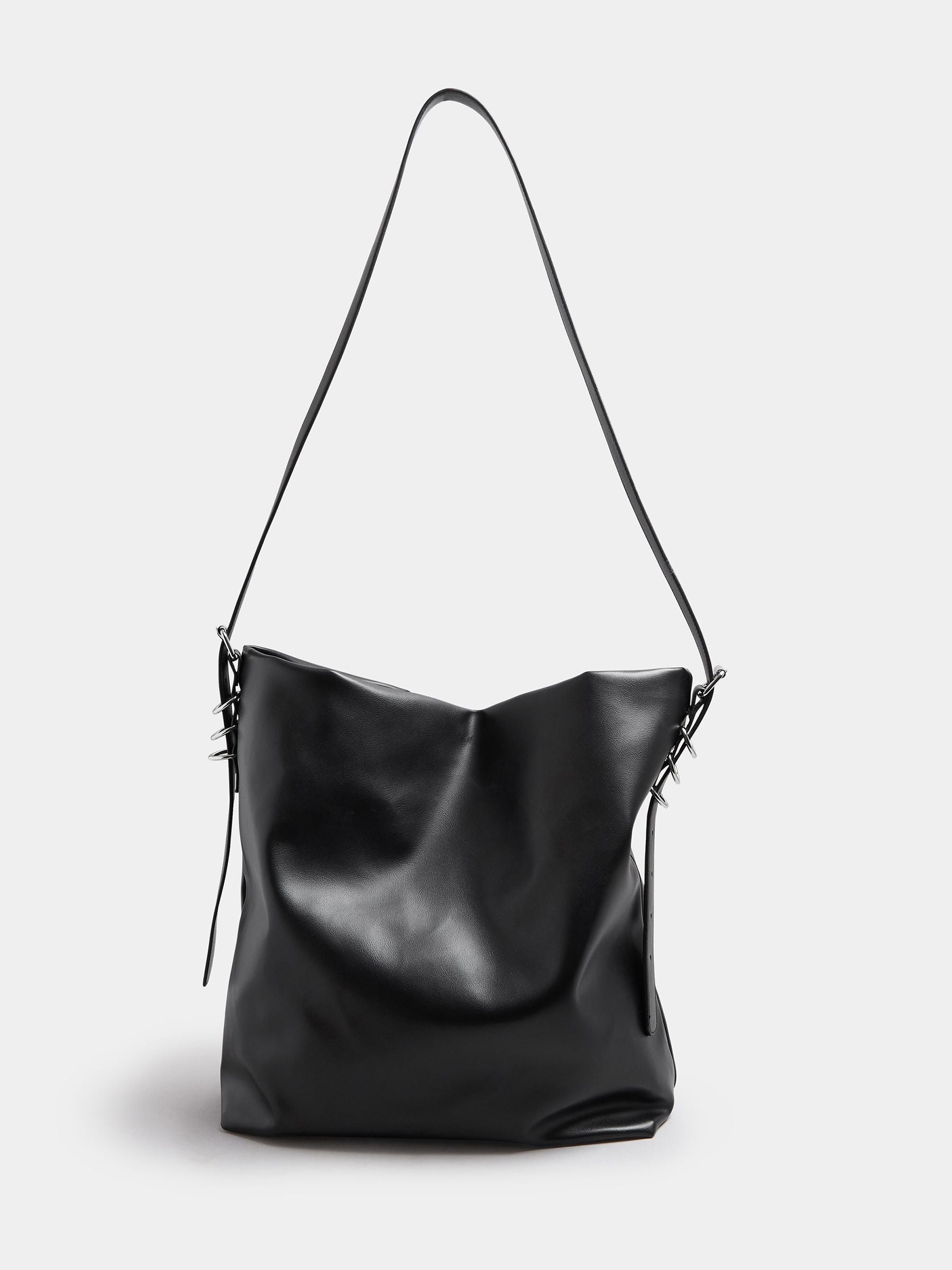 Yours Curve black faux leather shoulder bag, UK version