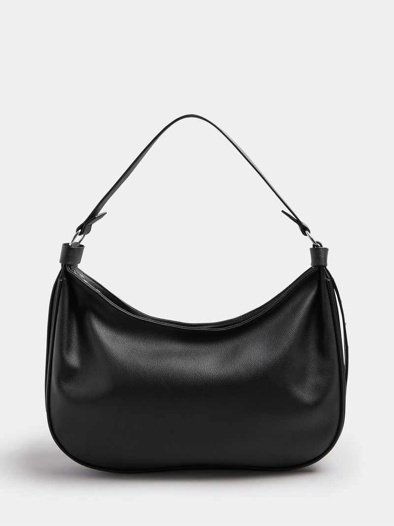 Yours Curve slouched studded faux leather shoulder bag (British brand)