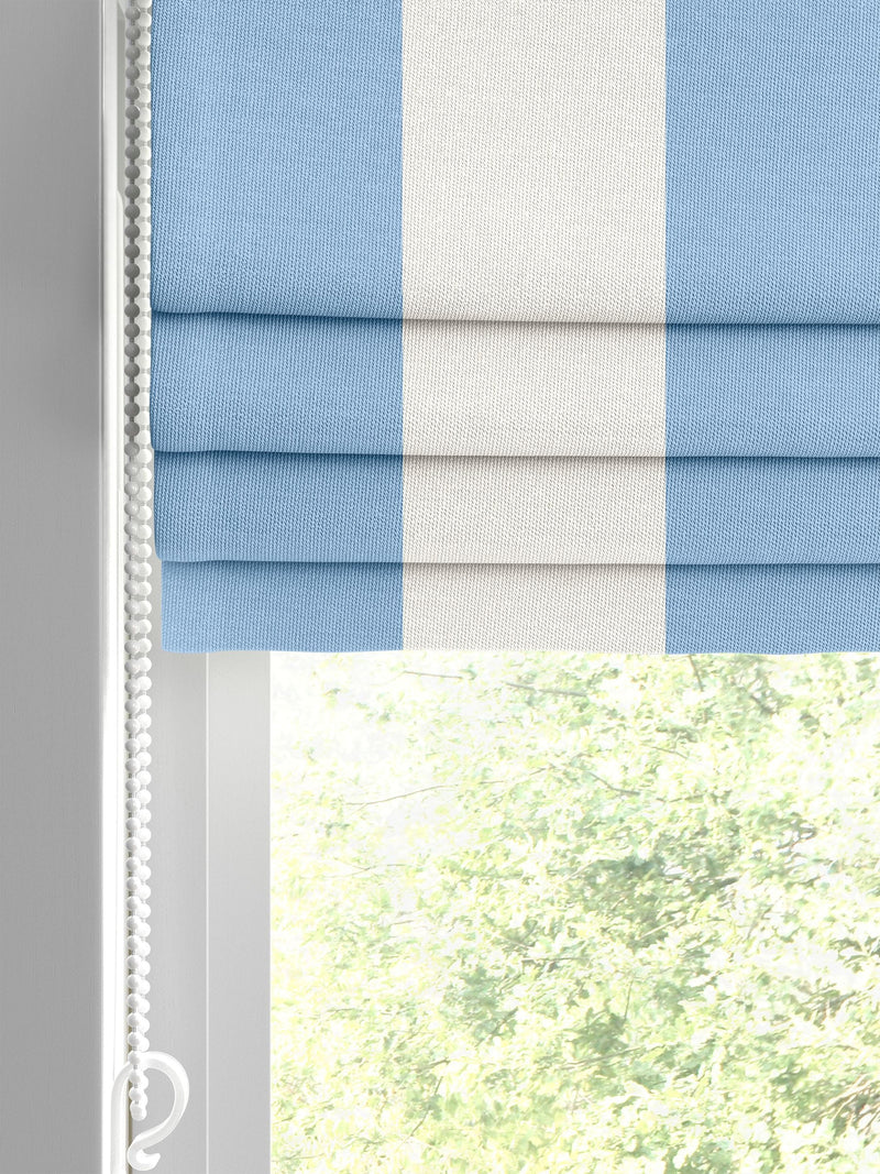 Cath Kidston blue canopy stripe 100% cotton roman blind - British product