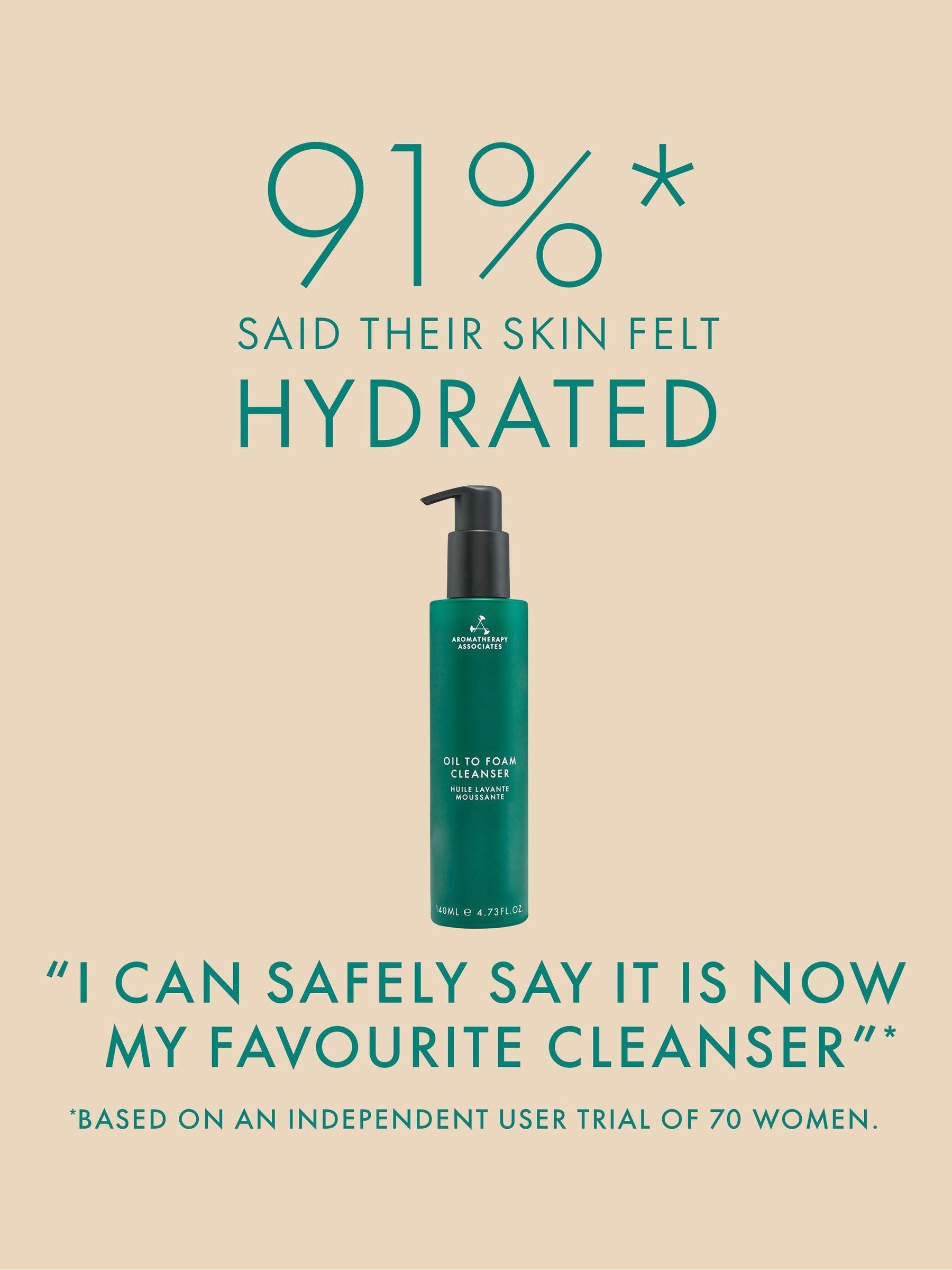 Aromatherapy Associates Oil to Foam Cleanser 140ml - British product