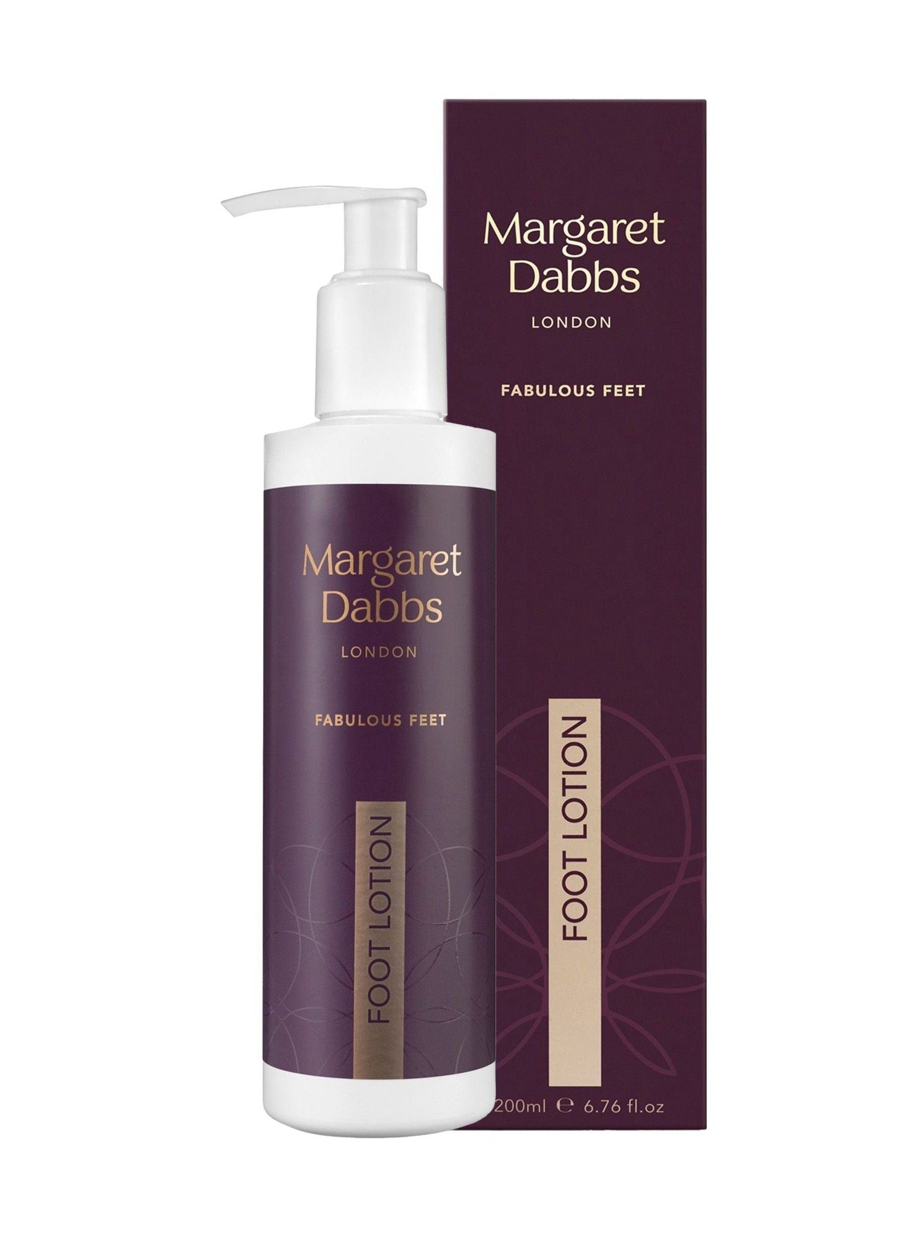 Margaret Dabbs London foot lotion with Lemon Myrtle, imported from the UK