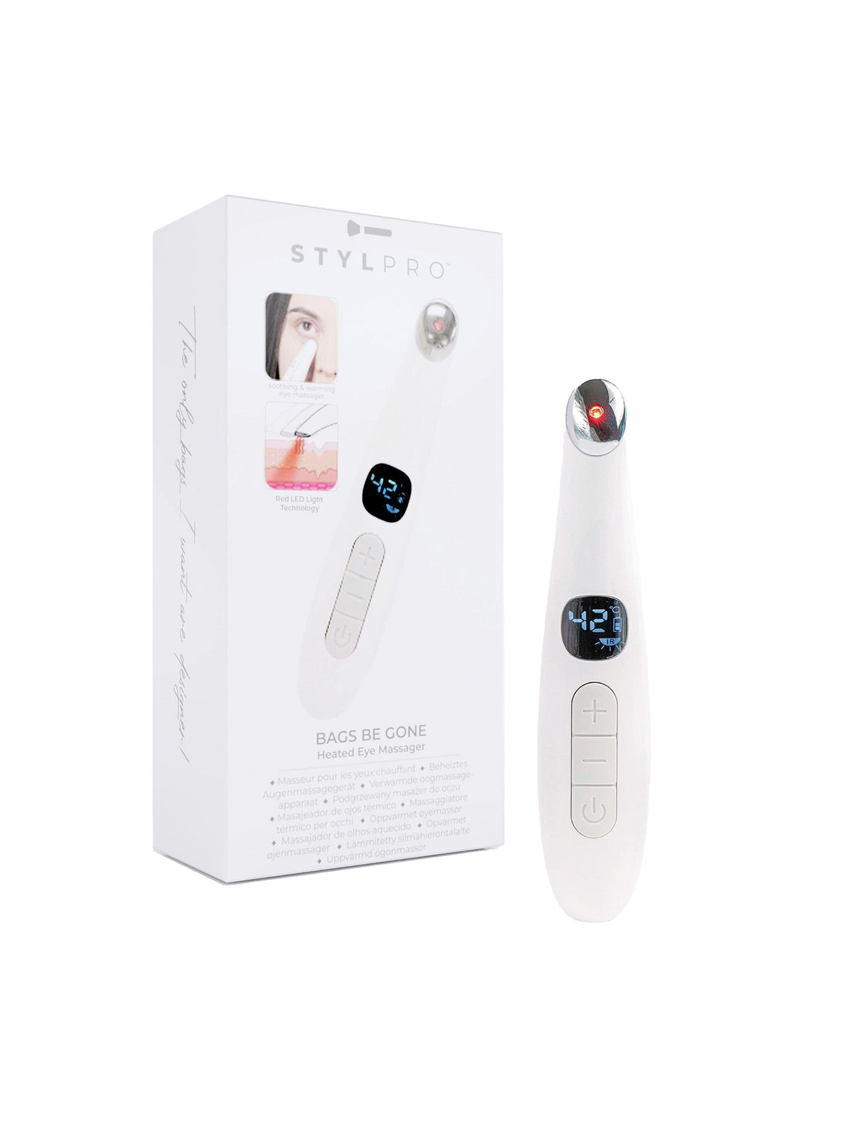Stylpro portable heated eye massager (British brand)