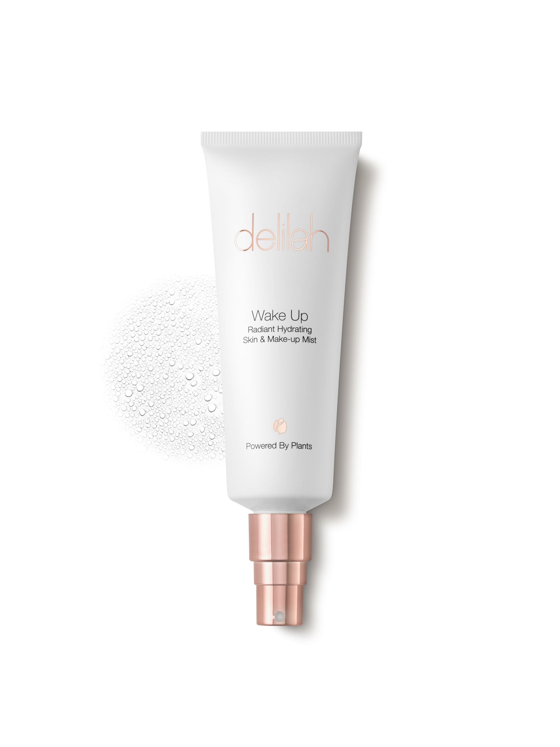 Delilah Wake Up Skin makeup mist with rose water, UK version
