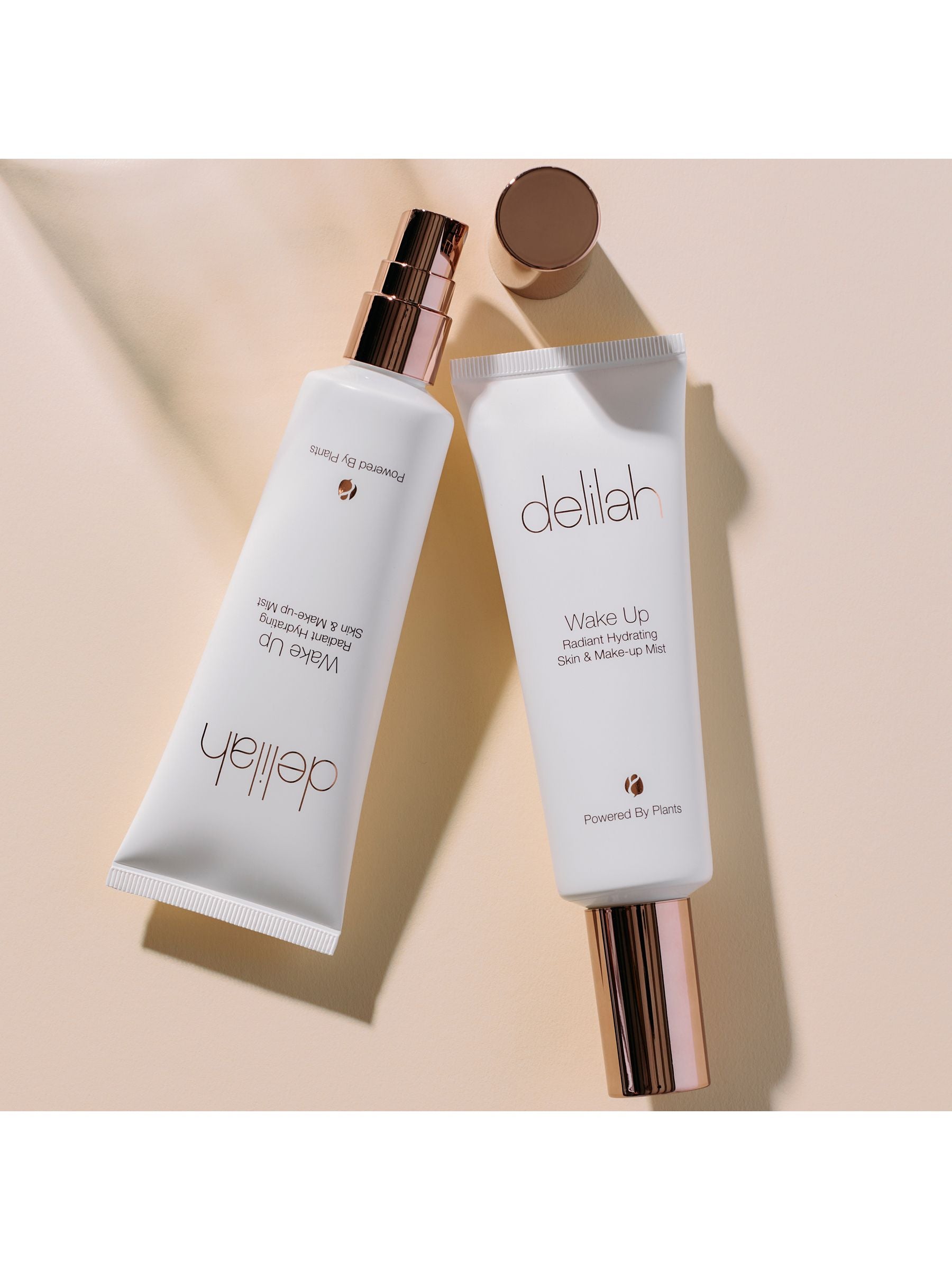 Delilah Wake Up Skin makeup mist with rose water, UK version
