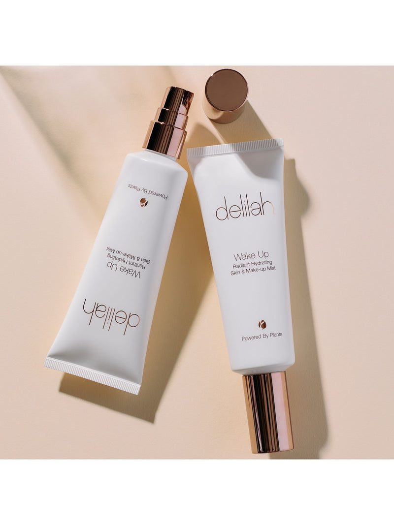 Delilah Wake Up Skin makeup mist with rose water, UK version