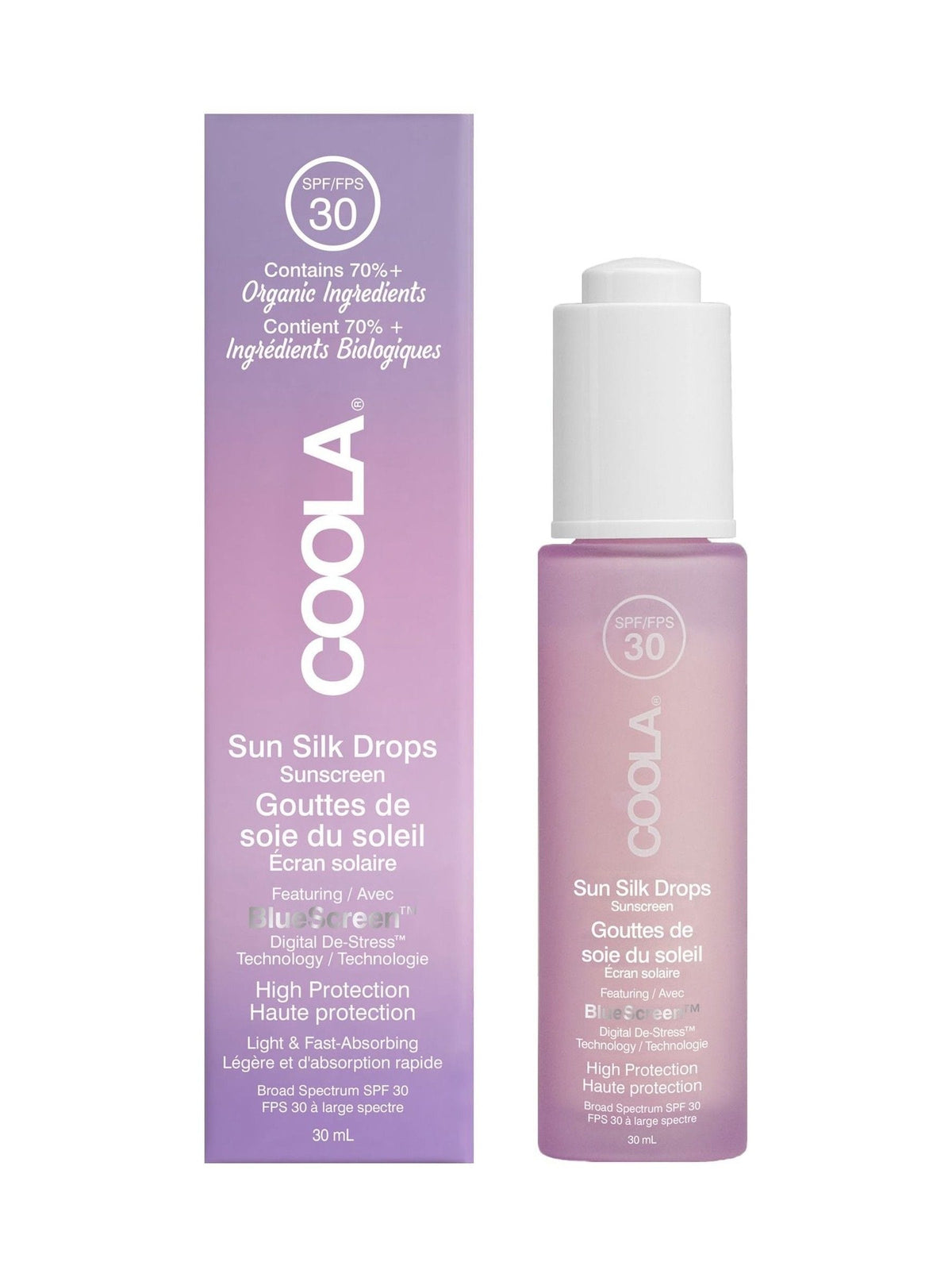 COOLA Sun Silk Suncream Face Drops SPF30 30ml