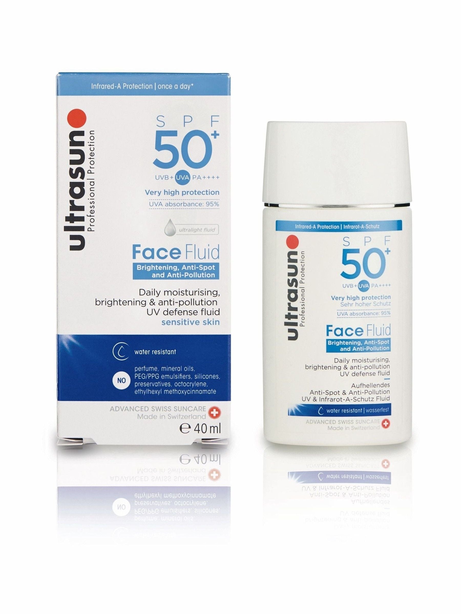 Ultrasun SPF 50 Anti Pollution Daily Face Fluid 40ml (British brand)