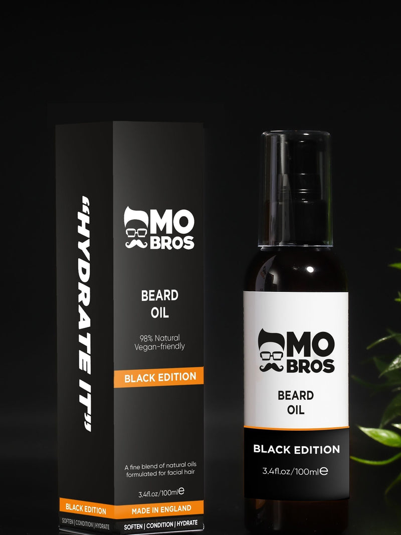 Mo Bros Premium Beard Oil 100ml Black Edition (British brand)