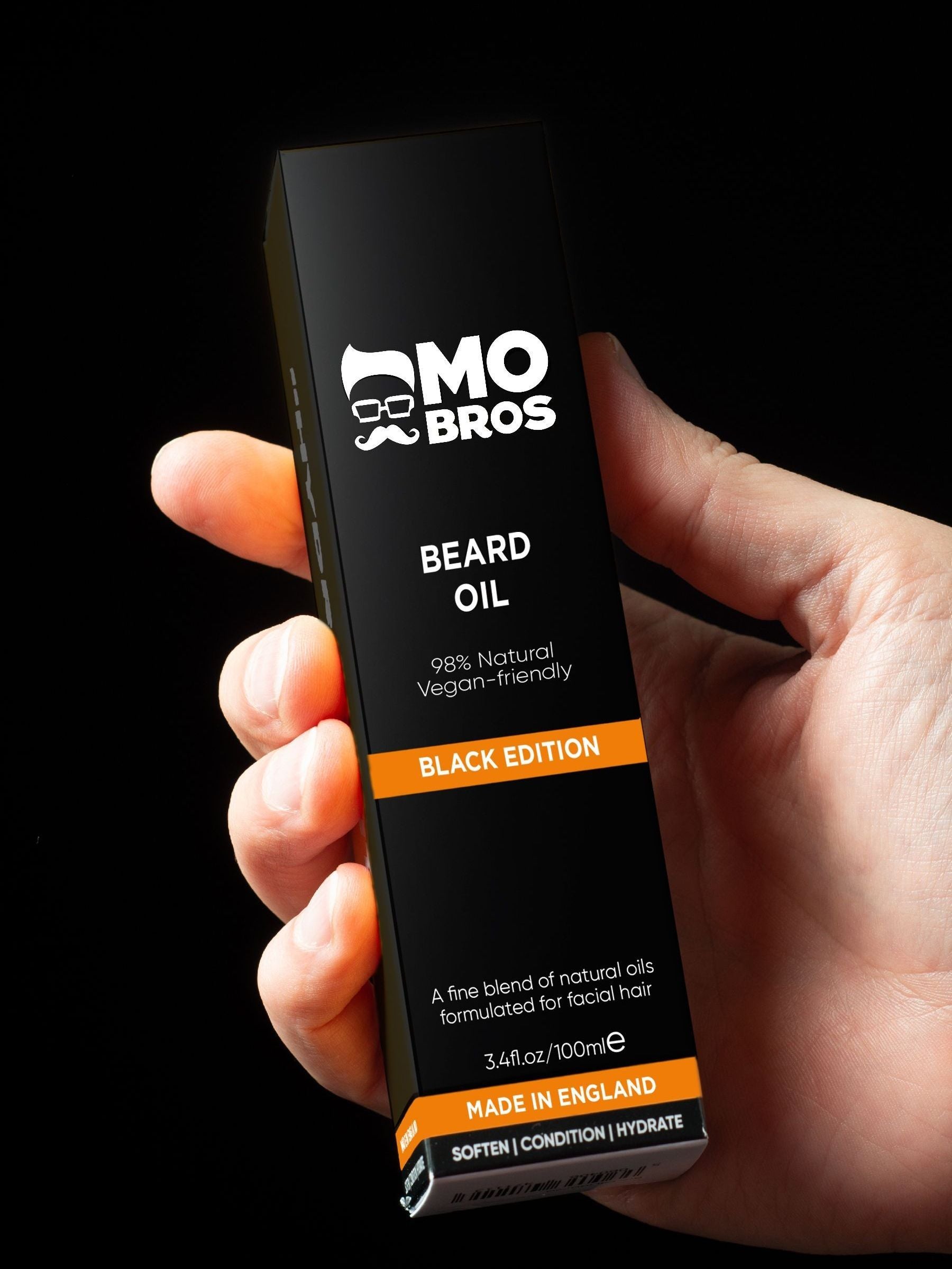 Mo Bros Premium Beard Oil 100ml Black Edition (British brand)