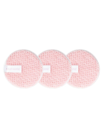 Brush Works HD Gjenbrukbare Sminkefjerningsputer 3-pakning