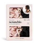 Kitsch satin sleep scrunchies pack of 5 - British product
