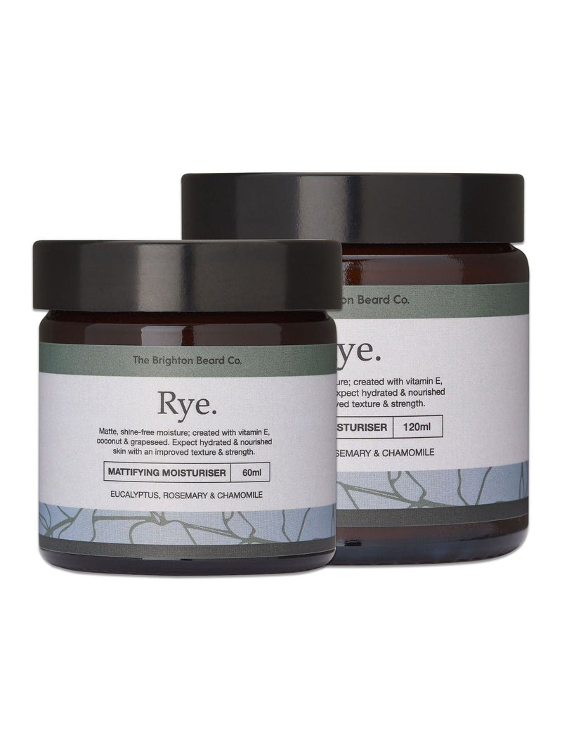The Brighton Beard Co Rye Mattifying Moisturiser 120ml (British brand)
