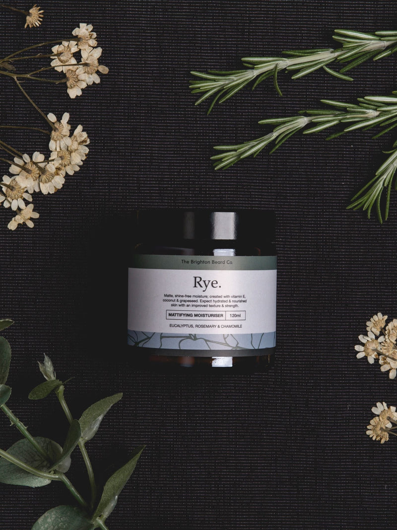 The Brighton Beard Co Rye Mattifying Moisturiser 120ml (British brand)