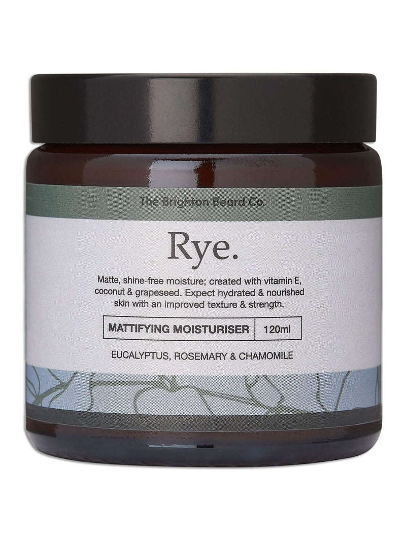 The Brighton Beard Co Rye Mattifying Moisturiser 120ml (British brand)