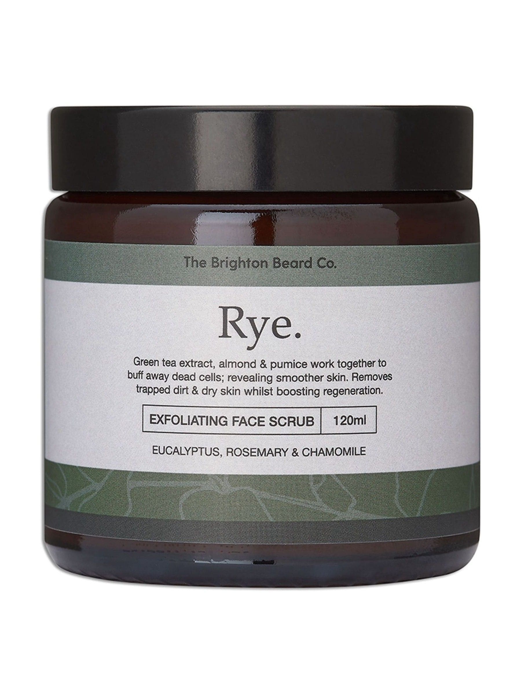 The Brighton Beard Co. Rye Exfoliating Face Scrub 120ml (British brand)