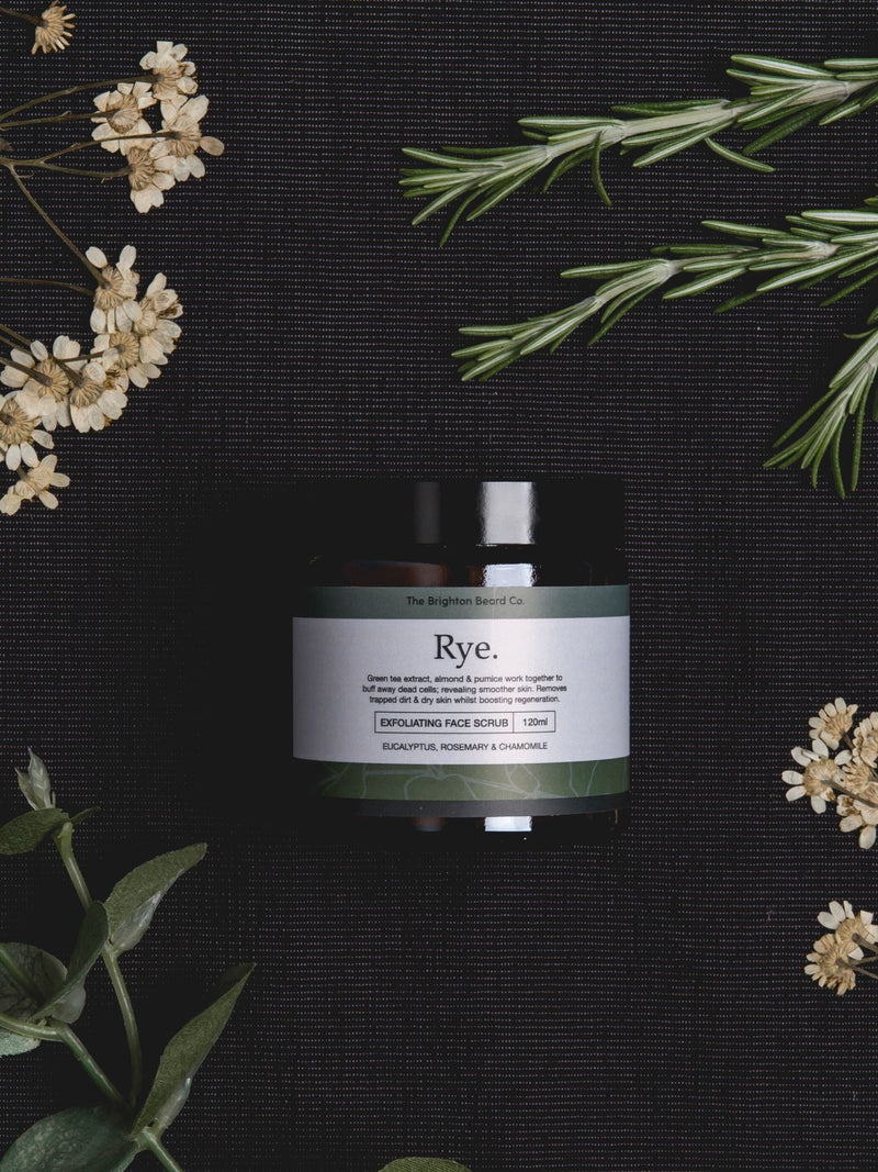 The Brighton Beard Co. Rye Exfoliating Face Scrub 120ml (British brand)