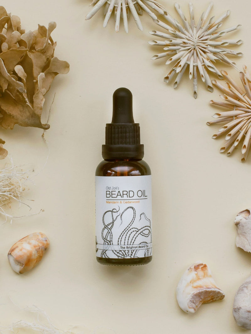 Brighton Beard Co. Old Joll's Mandarin Cedarwood Juniper Beard Oil, UK version
