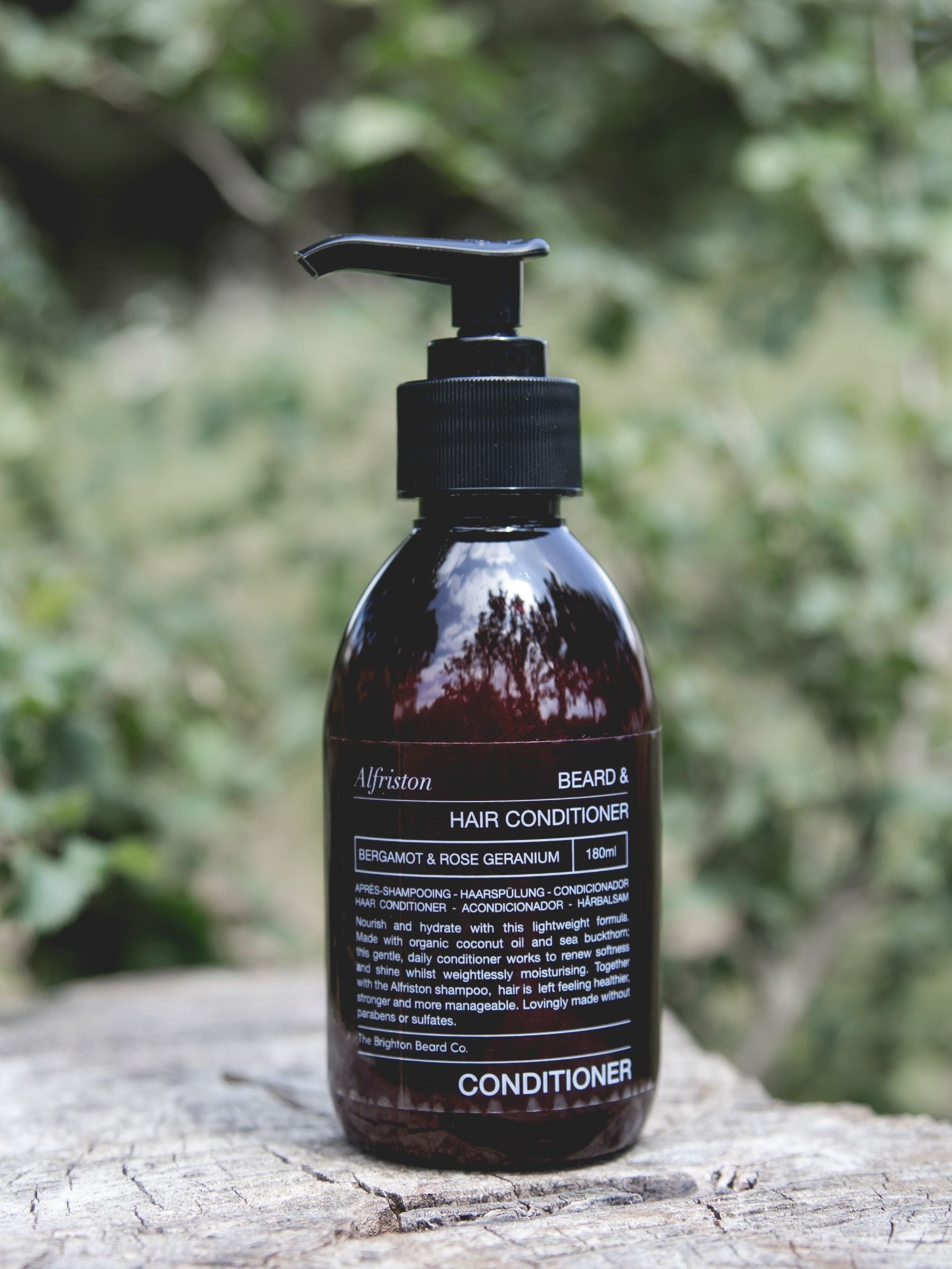 The Brighton Beard Co. Alfriston Bergamot and Rose Geranium beard and hair conditioner (British brand)